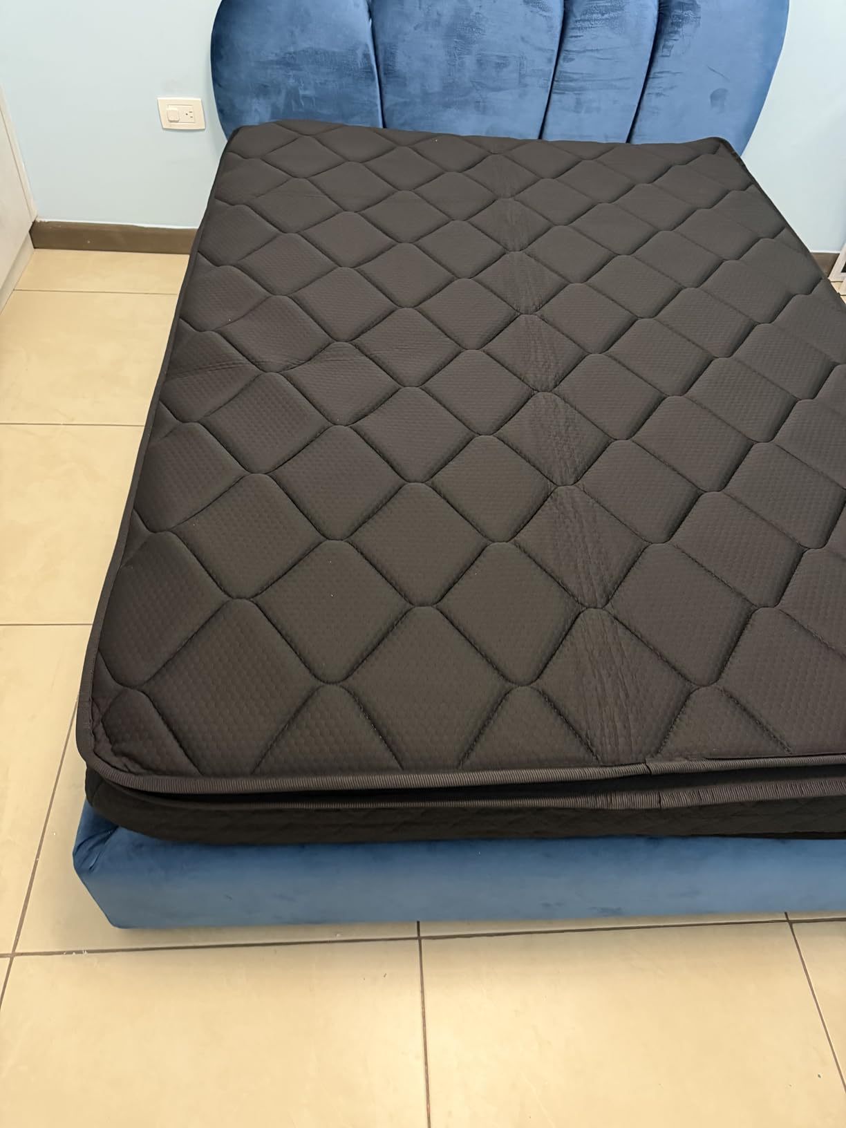 SAFONUS Memory Foam King Size Mattress 20CM, Back Pain Mattress, Cooling Copper Gel Bed in a Box, Therapeutic Medium Firmness, Ergonomic Support, 200x190cm, Black