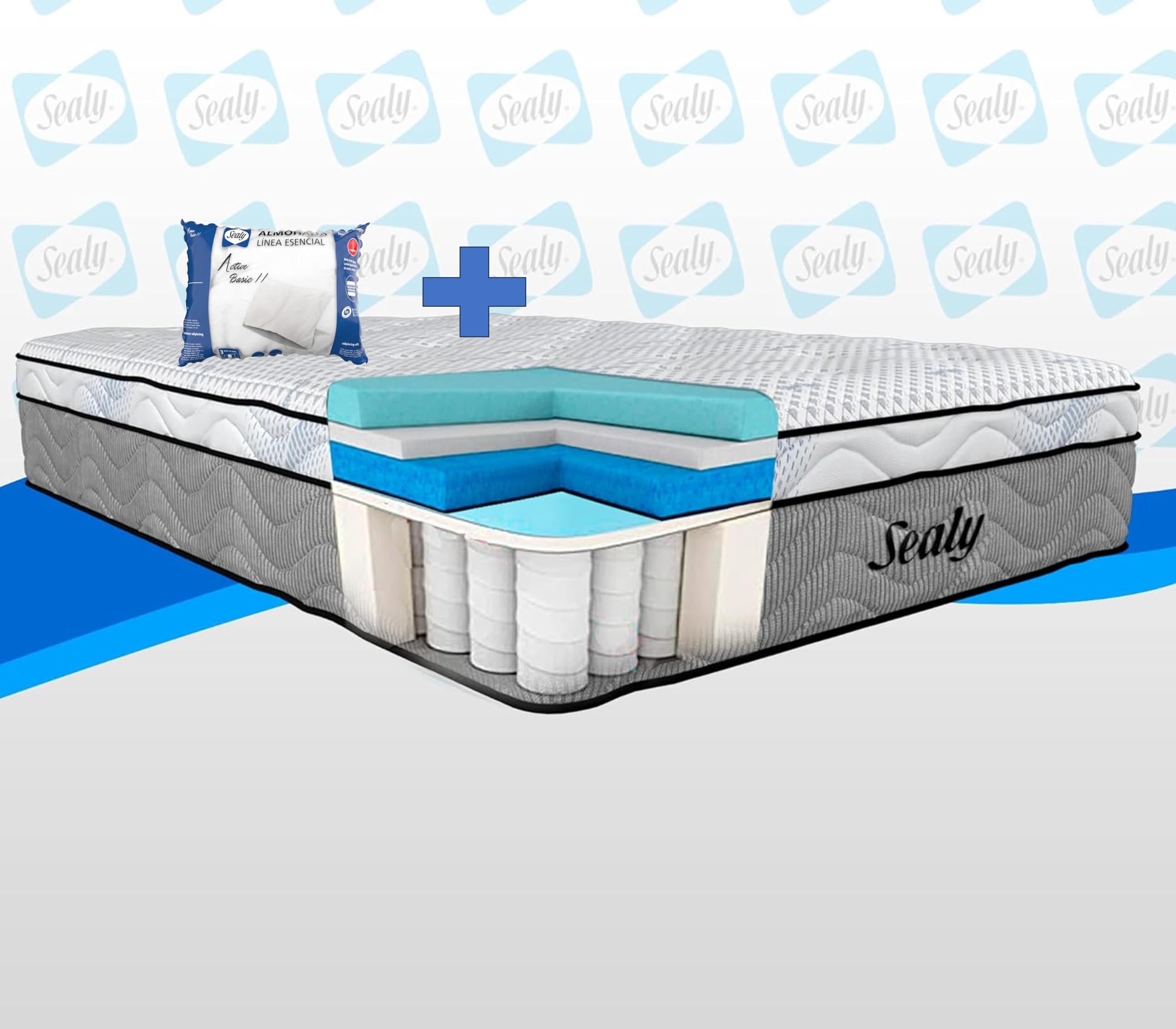 FURRIFIC Double Mattress 25cm, Memory Foam Double Mattress with Cooling Gel, Zero Motion Transfer, Ergonomic Support, Breathable and Packed in Box