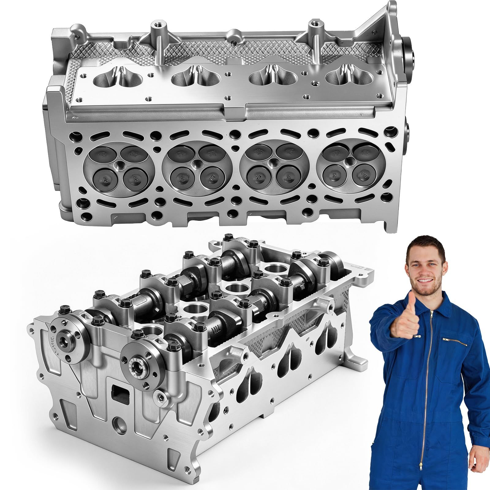 AUTODIAG Complete Engine Head for Chevrolet B12D1 1.2L S-TEC II (LMU), Compatible with Aveo T250, Spark M300