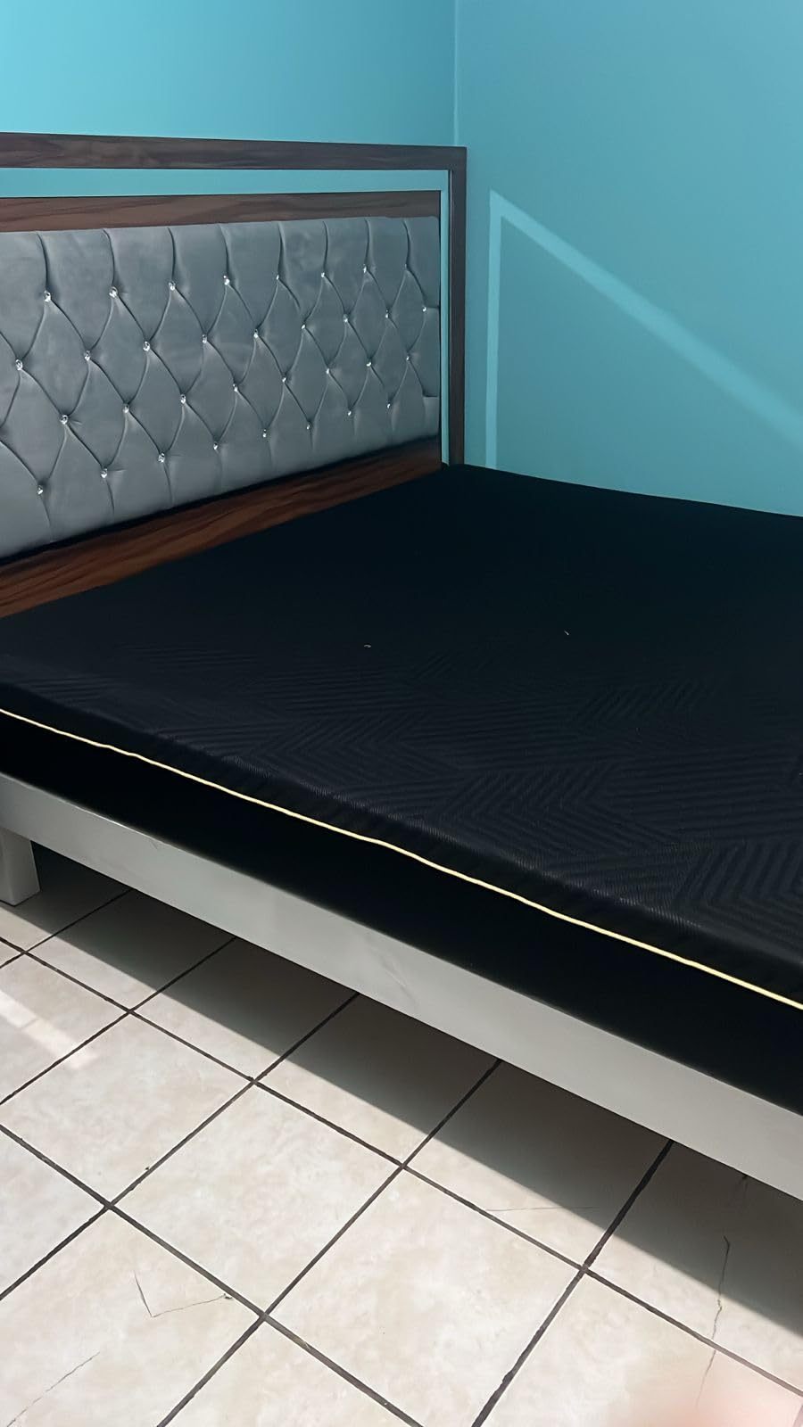 SAFONUS Memory Foam King Size Mattress 20CM, Back Pain Mattress, Cooling Copper Gel Bed in a Box, Therapeutic Medium Firmness, Ergonomic Support, 200x190cm, Black