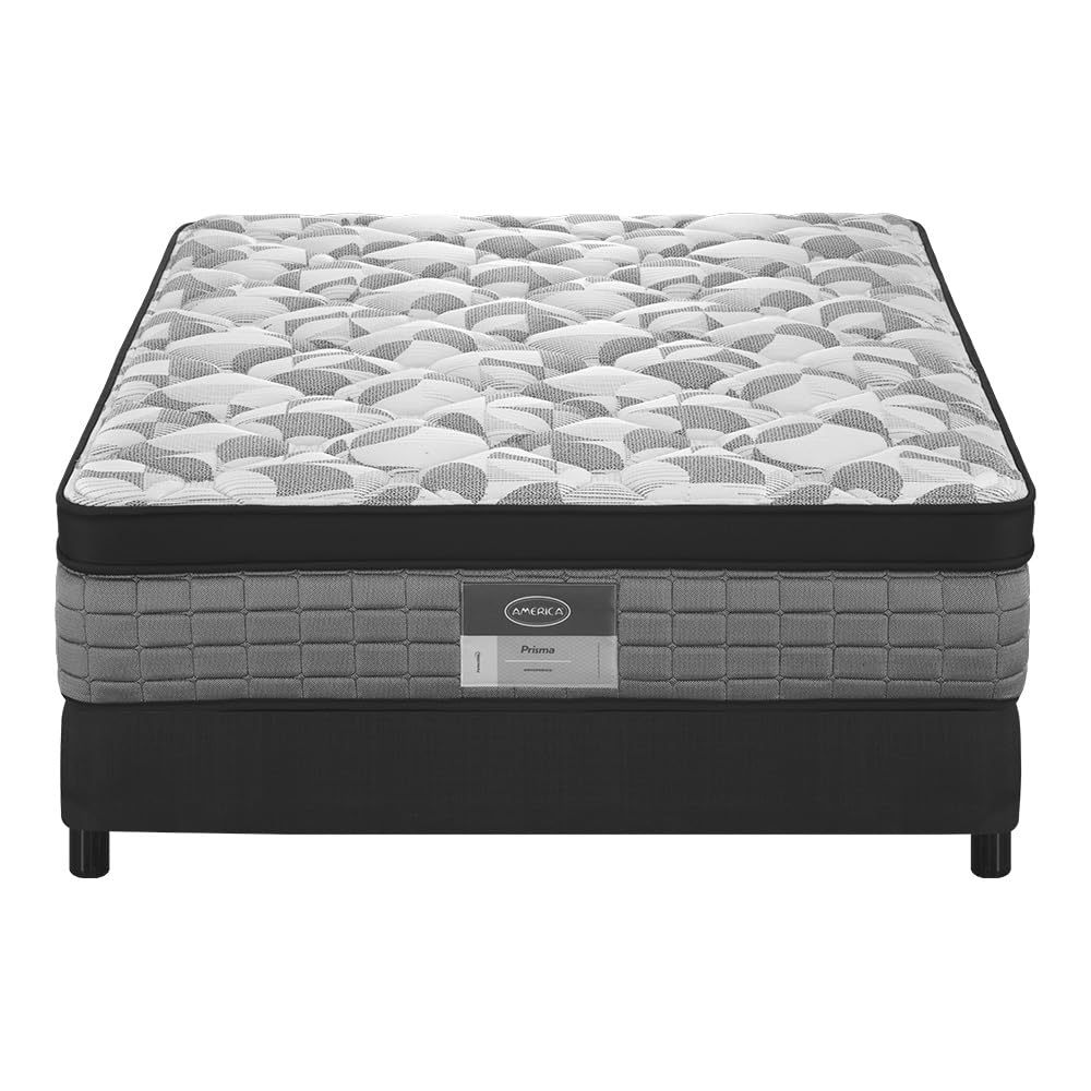 SAFONUS Memory Foam King Size Mattress 20CM, Back Pain Mattress, Cooling Copper Gel Bed in a Box, Therapeutic Medium Firmness, Ergonomic Support, 200x190cm, Black