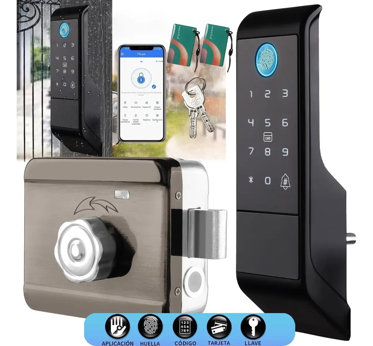 Waterproof Exterior Electronic Smart Lock Plate