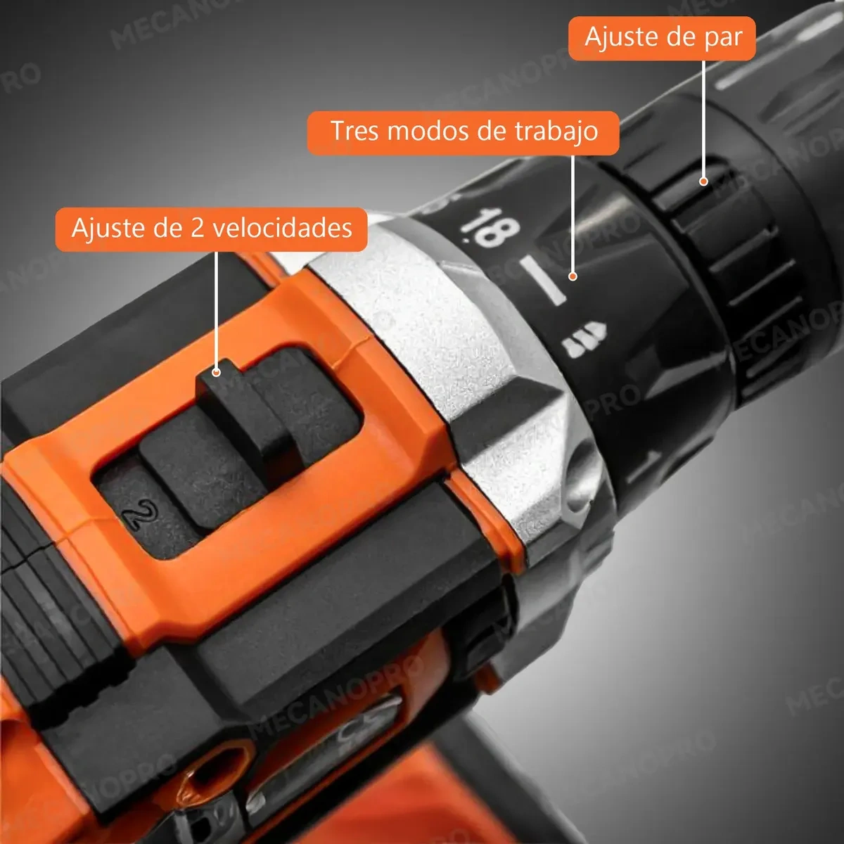 Mecanopro® 118 Pcs Cordless Tool Kit With Drill