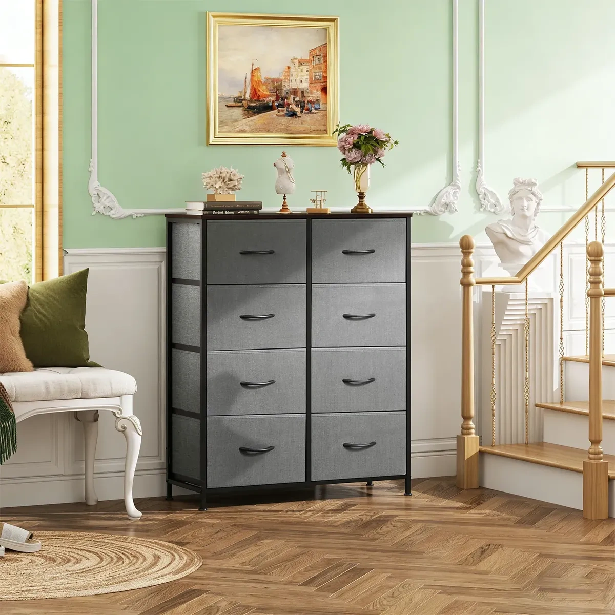 Chest of Drawers with 8 Drawers, Storage Furniture