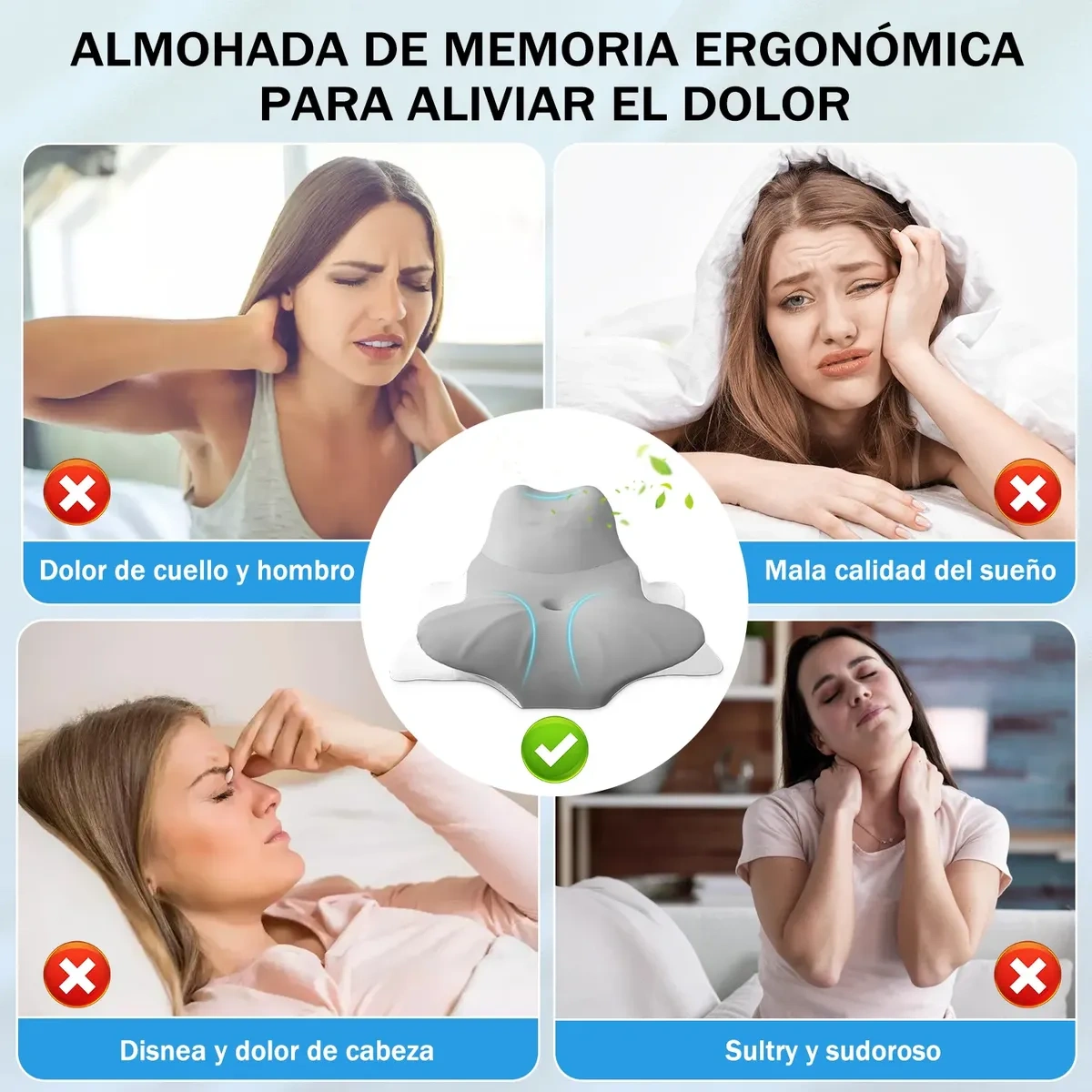 Ergonomic Anti-Reflux Pillows Comfortable Wedge Backrest