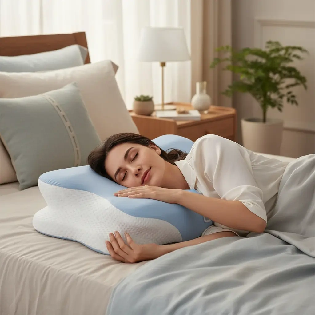 Memory Foam Orthopedic Ergonomic Cervical Comfort Pillow