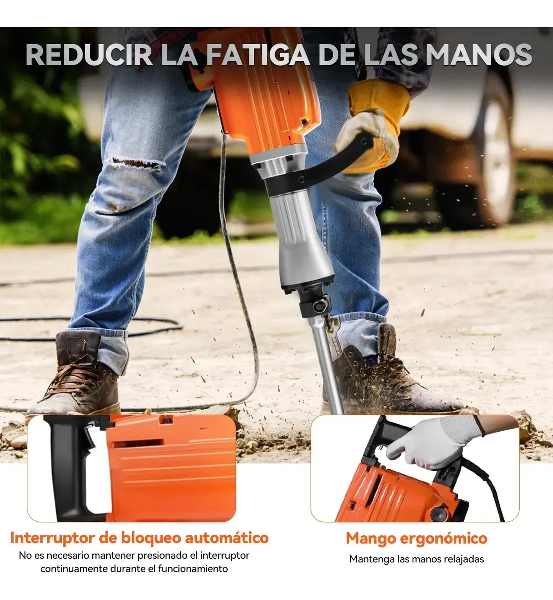 Mecanopro 4000w Concrete Demolition Hammer 16kg