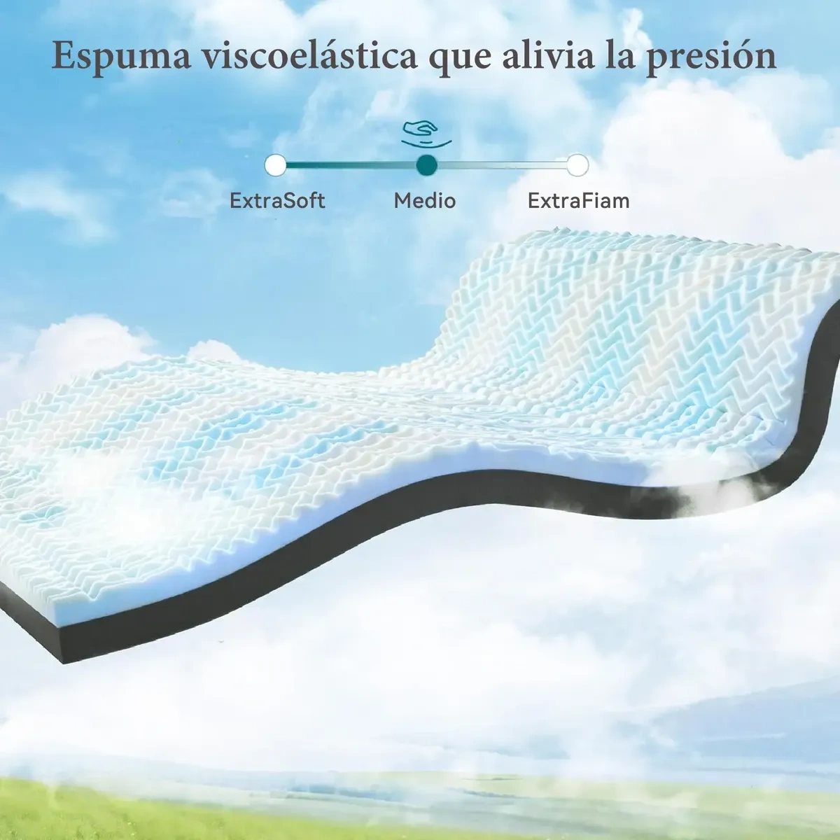Memory Foam King Mat 7 Zones With Gel Thickness 8 Cm