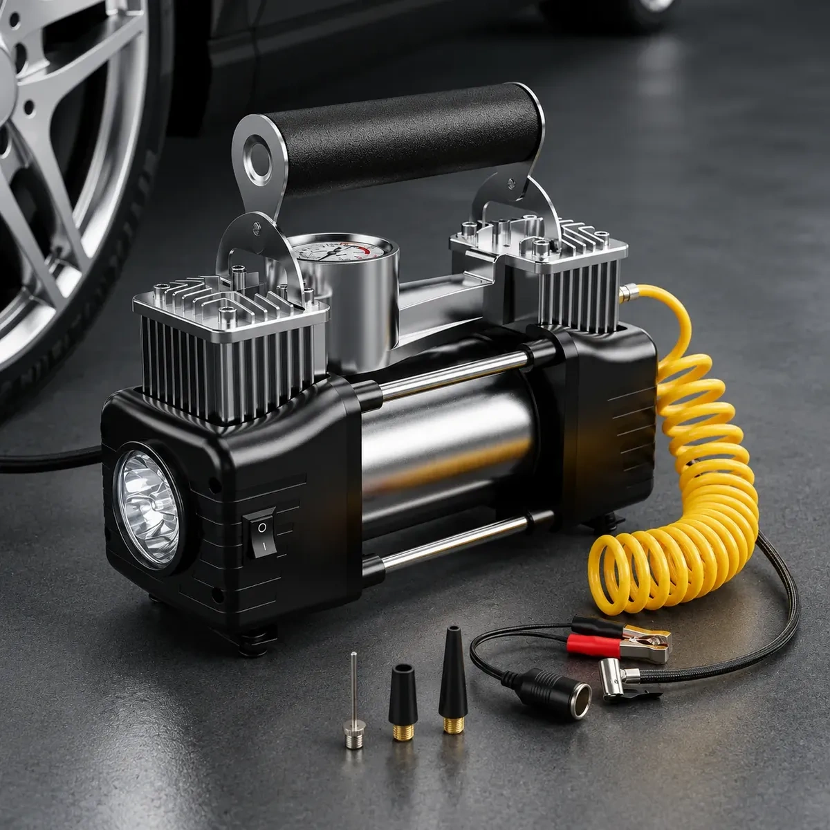 Mecanopro® Black Portable Compressor 45 L/min 350 Psi