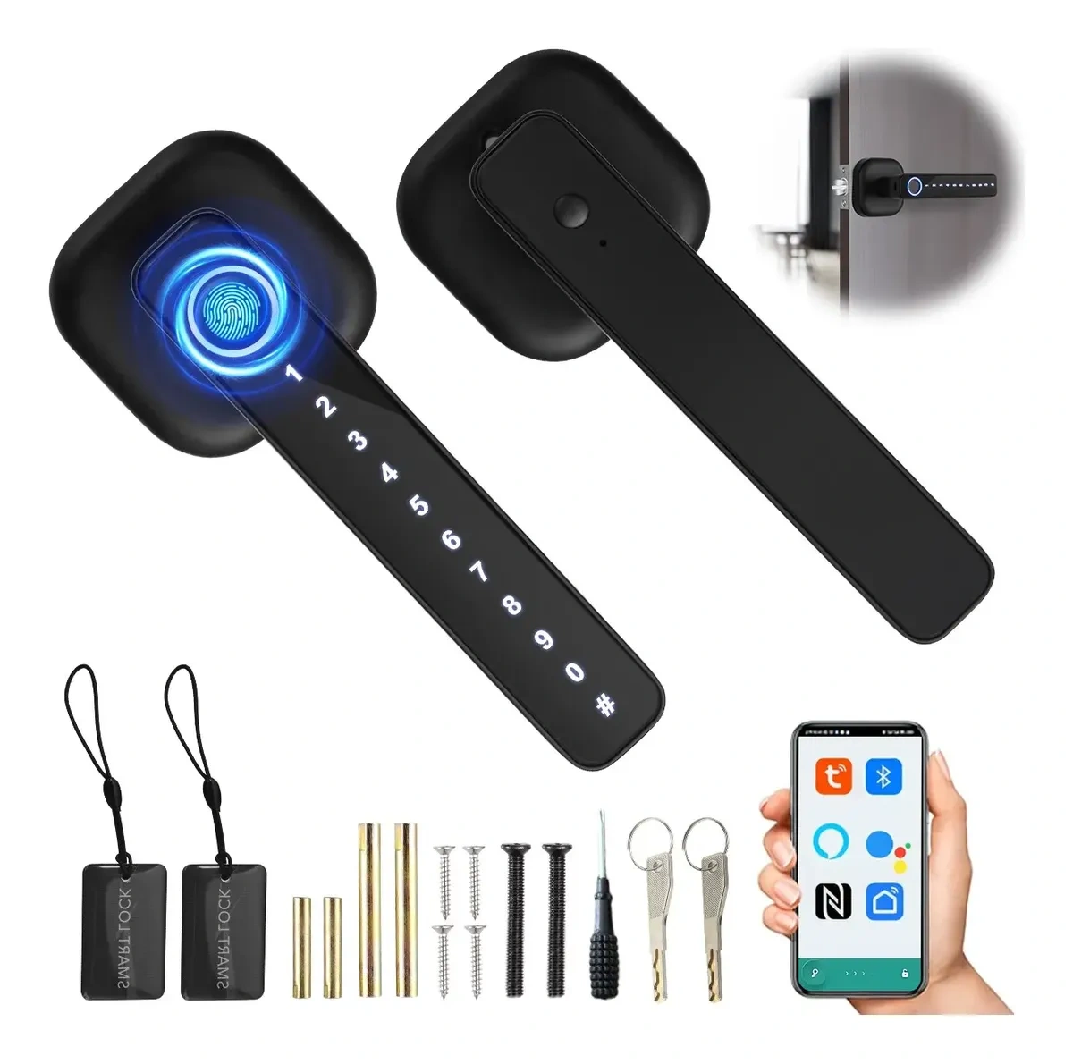 5in1 Smart Lock Fingerprint Lock