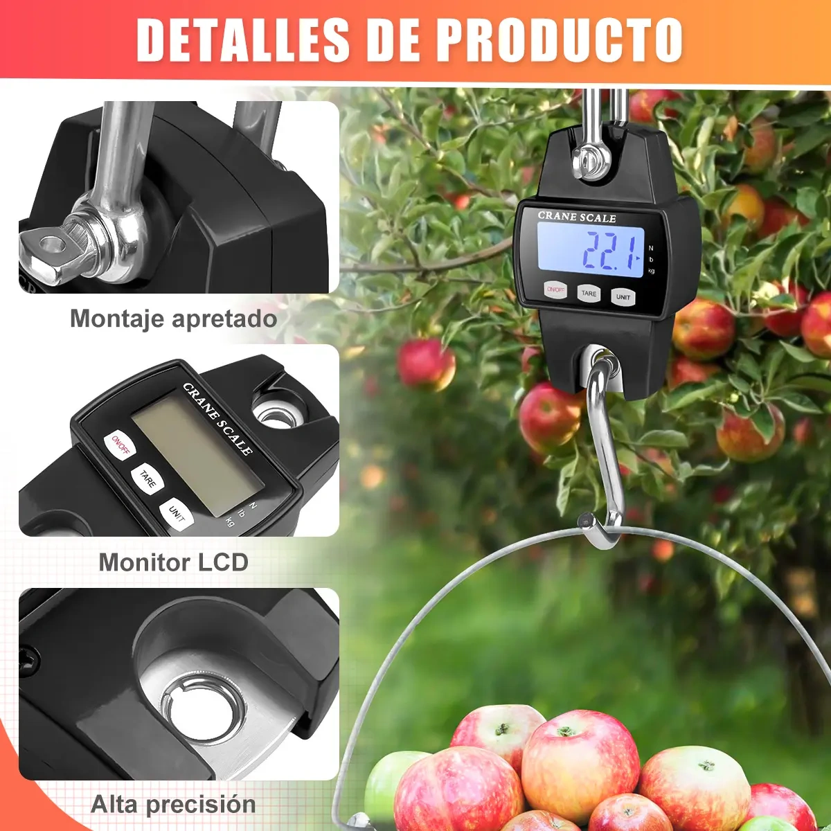 Portable Hanging Digital Industrial Scale With Led