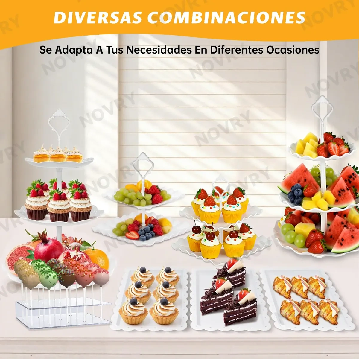 13 Pcs Dessert Cake Stand in Candy Display and Clip
