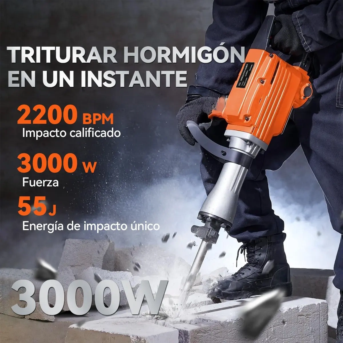 Mecanopro 4000w Concrete Demolition Hammer 16kg