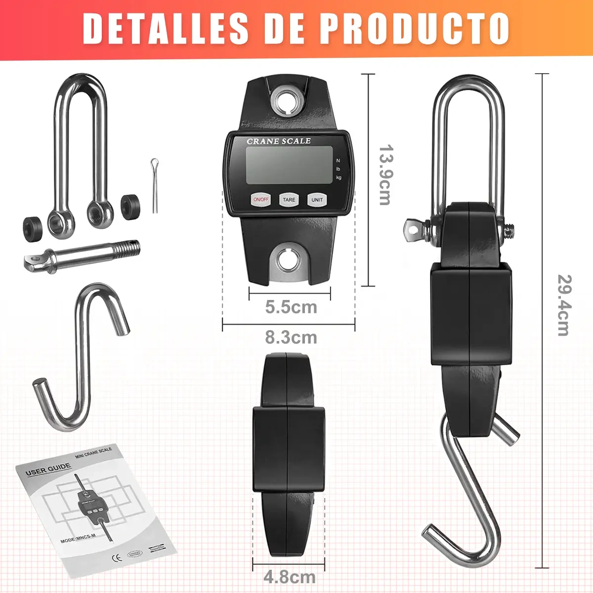 Portable Hanging Digital Industrial Scale With Led