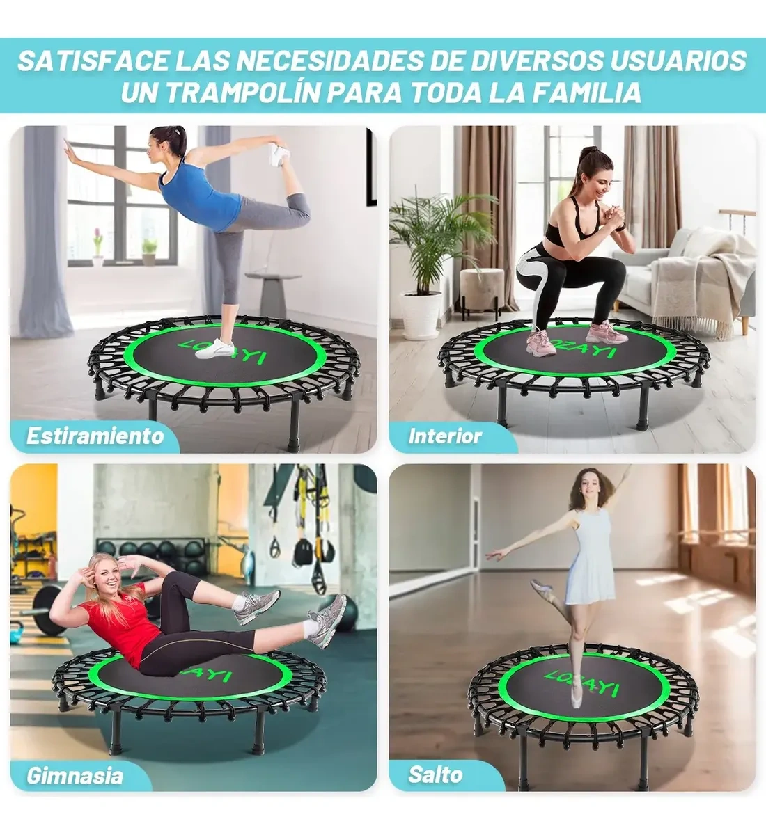 Trampoline Bounce Aerobic Exercise Fitness Gym100cm