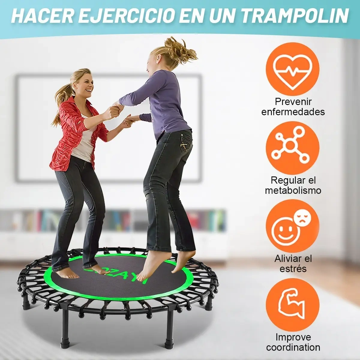 Trampoline Bounce Aerobic Exercise Fitness Gym100cm