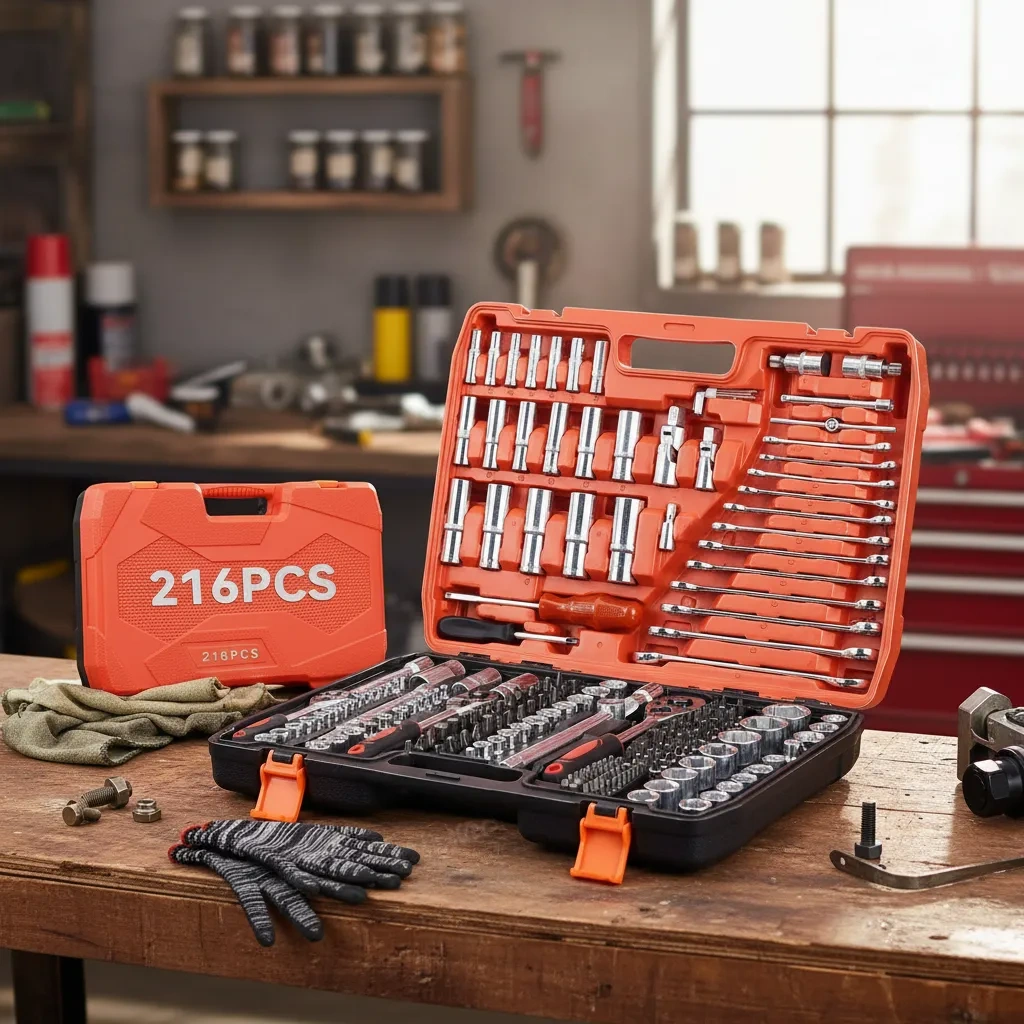Mecanopro® Mechanical Repair Tool Kit Set 216 Pcs