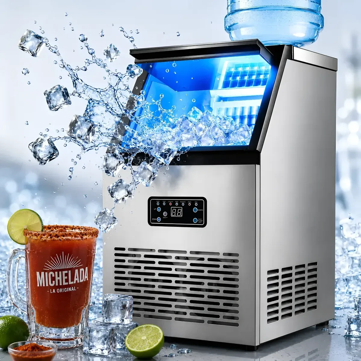 Ofichido Commercial Ice Making Machine, 60kg/24 Hours