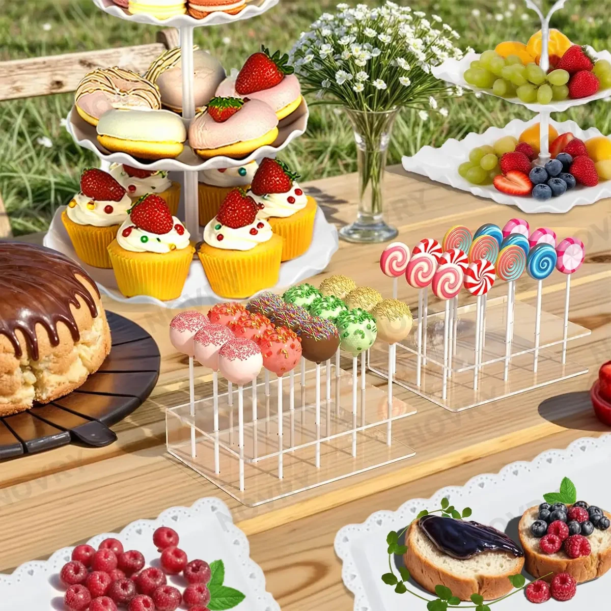 13 Pcs Dessert Cake Stand in Candy Display and Clip