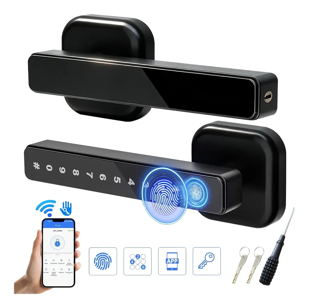 4in1 Smart Lock Fingerprint Lock