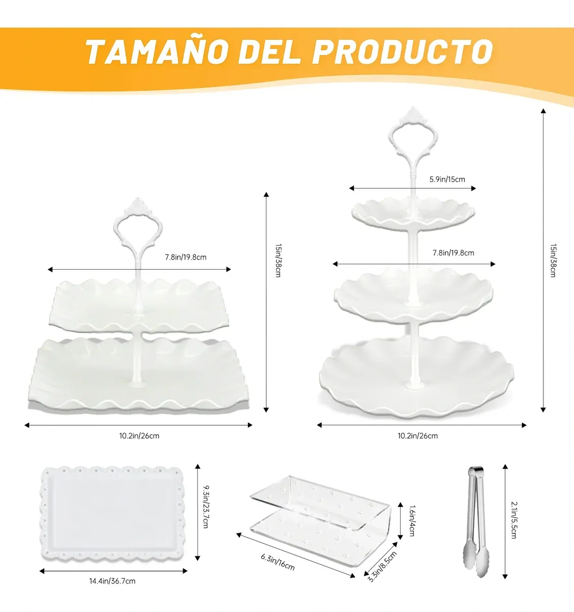 13 Pcs Dessert Cake Stand in Candy Display and Clip