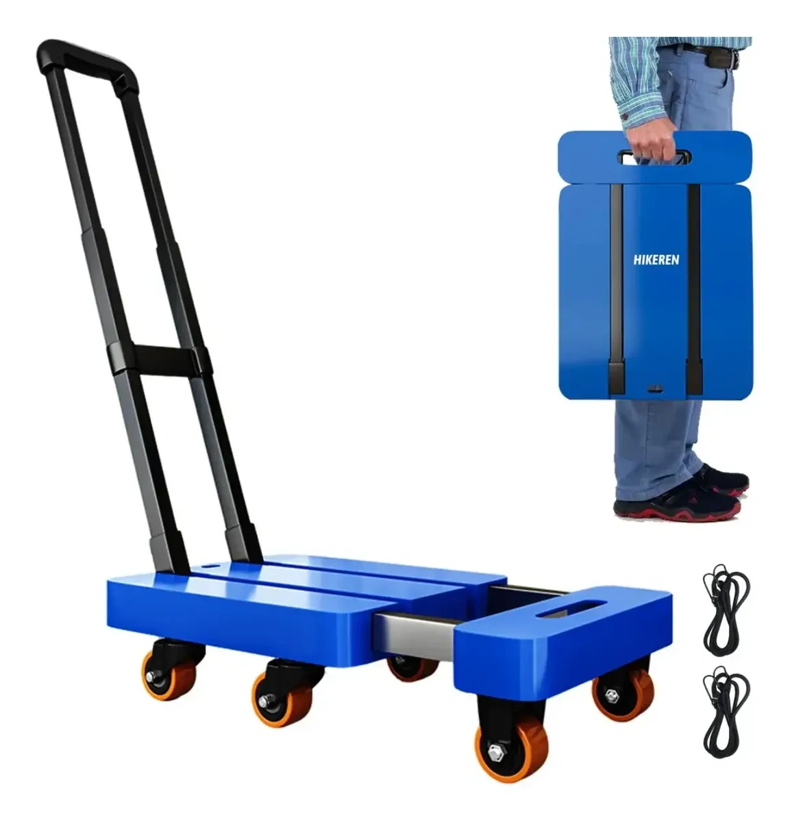 Foldable and Retractable Portable Cart, 200 Kg Capacity