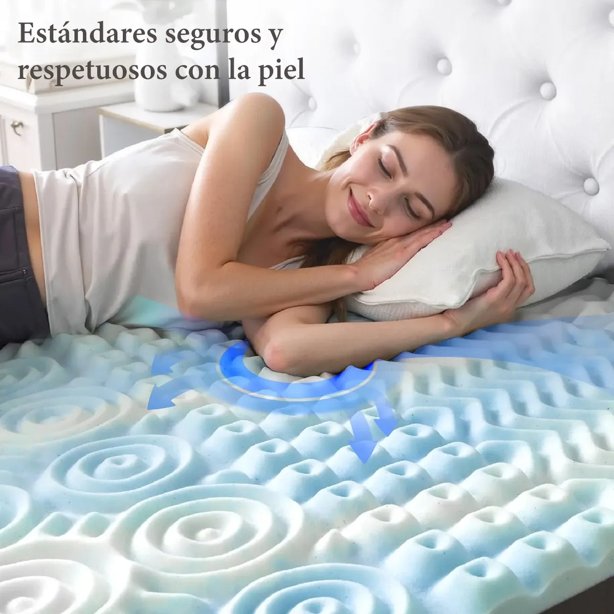 Memory Foam King Mat 7 Zones With Gel Thickness 8 Cm