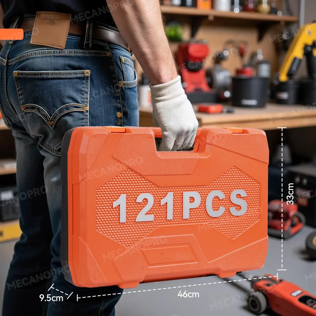 Mecanopro® Mechanical Repair Tool Kit Set 121 Pcs