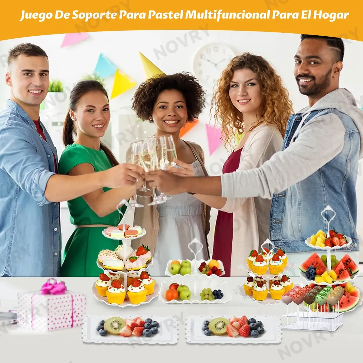 13 Pcs Dessert Cake Stand in Candy Display and Clip