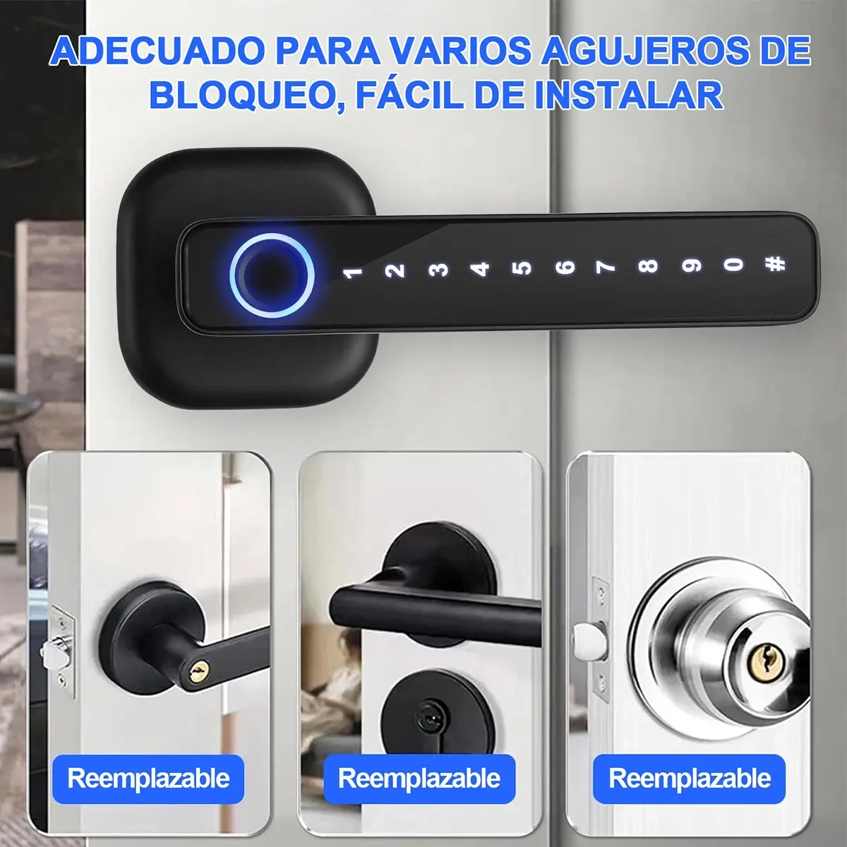 5in1 Smart Lock Fingerprint Lock