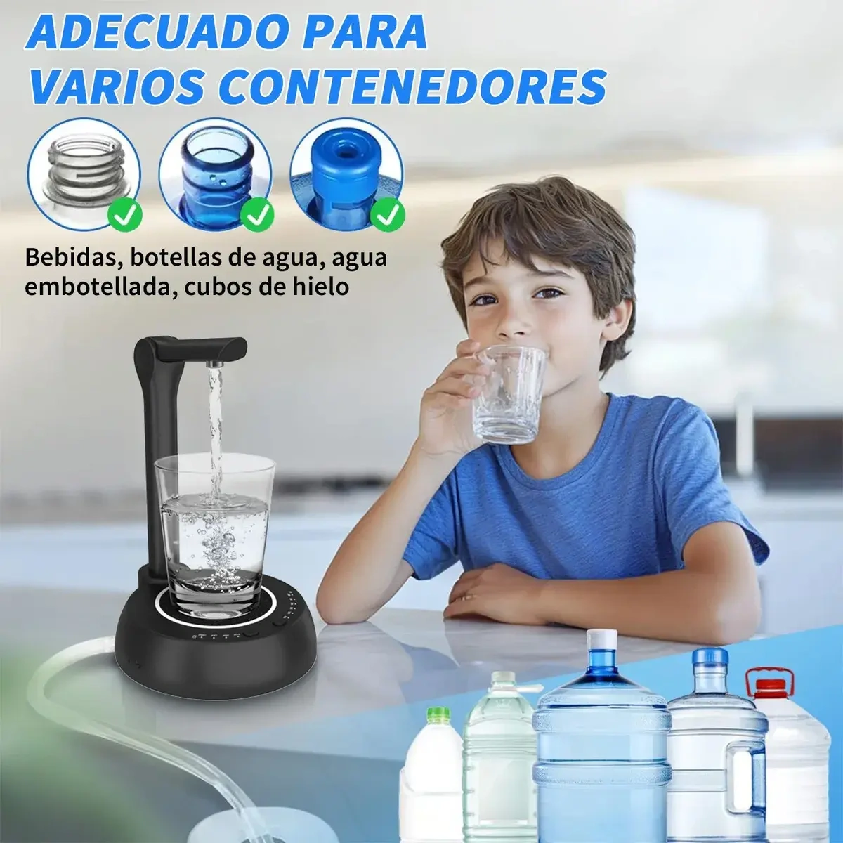 Type-c Rechargeable Electric Water Dispenser Pump