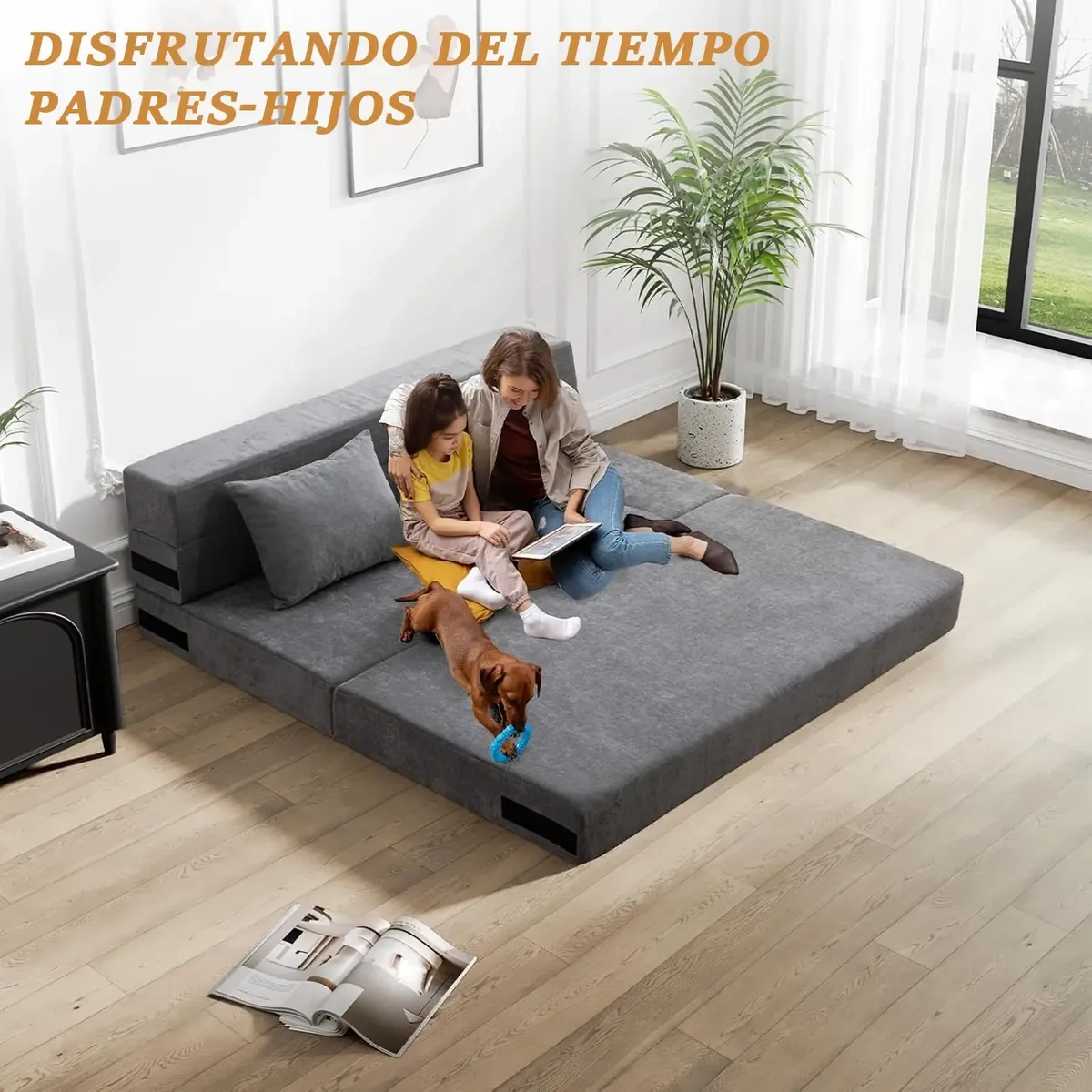 Furrific With PillowsCozy Sofa Bed Folding Double Bed