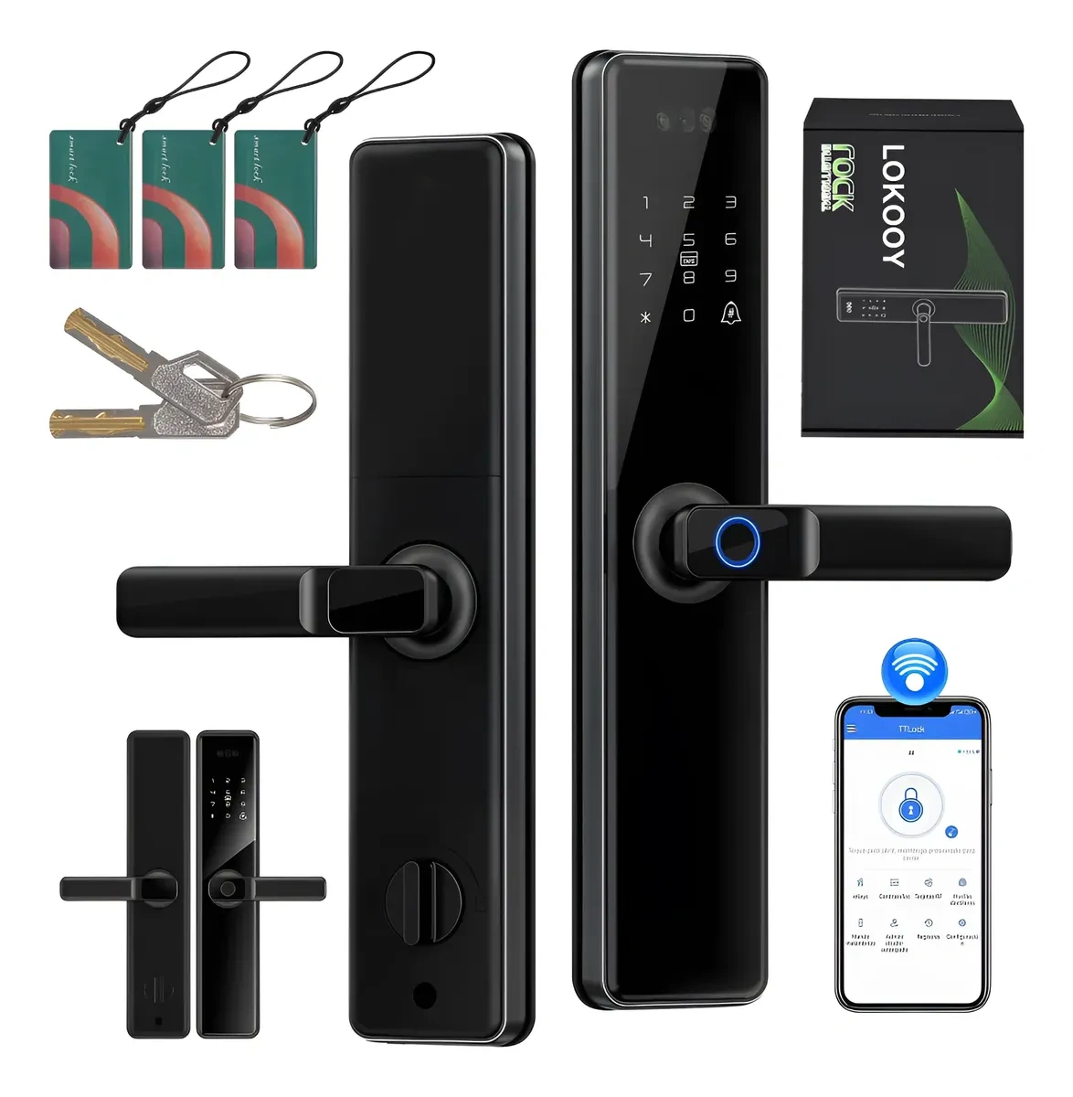 Lokooy Smart Wifi Lock Q6 Black