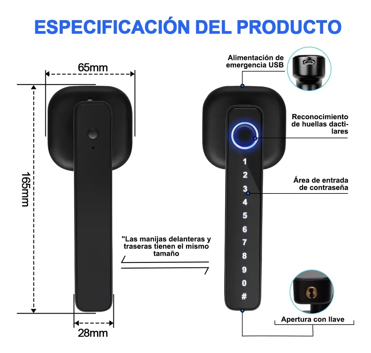Loklooy Smart Lock 5 In1 Fingerprint Lock