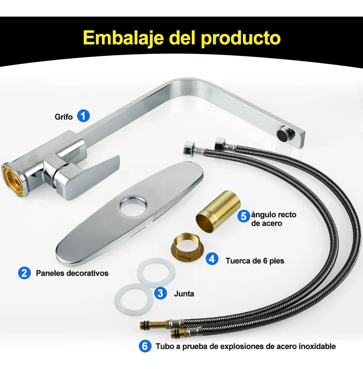 Single Handle Kitchen Faucet with Cover, Water Mixer
