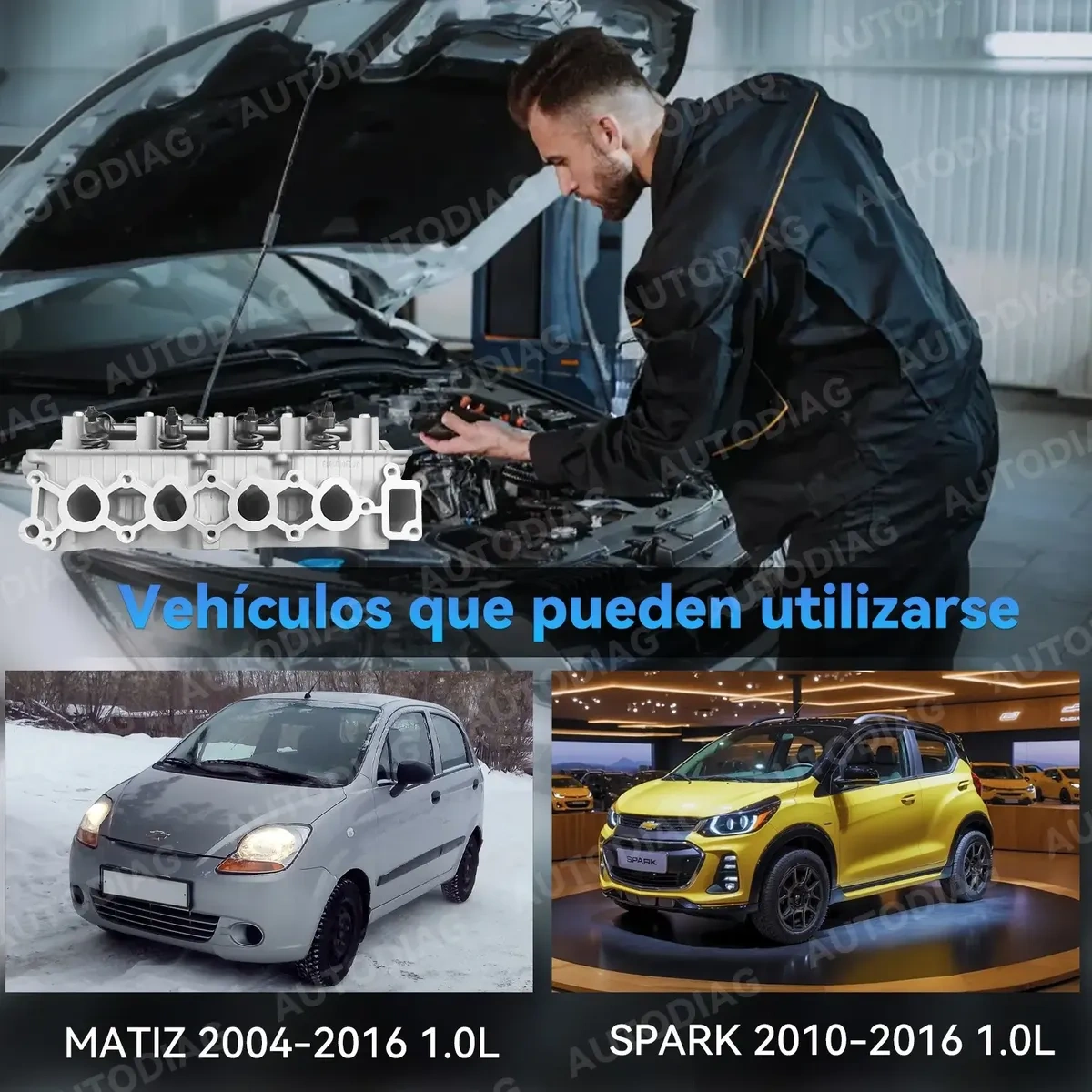 Autodiag® Head Chevrolet Matiz/spark New Complete 4 Cyl