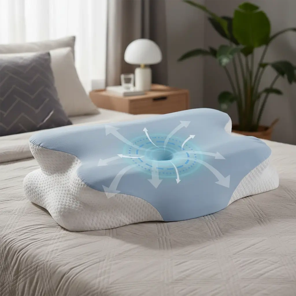 Memory Foam Orthopedic Ergonomic Cervical Comfort Pillow