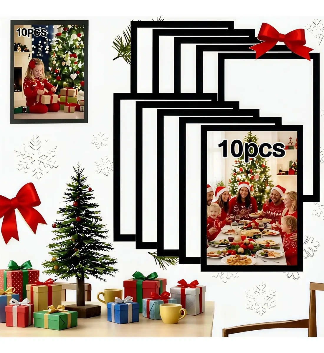 10 Pieces A4 Pvc Magnetic Holder Photo Frame