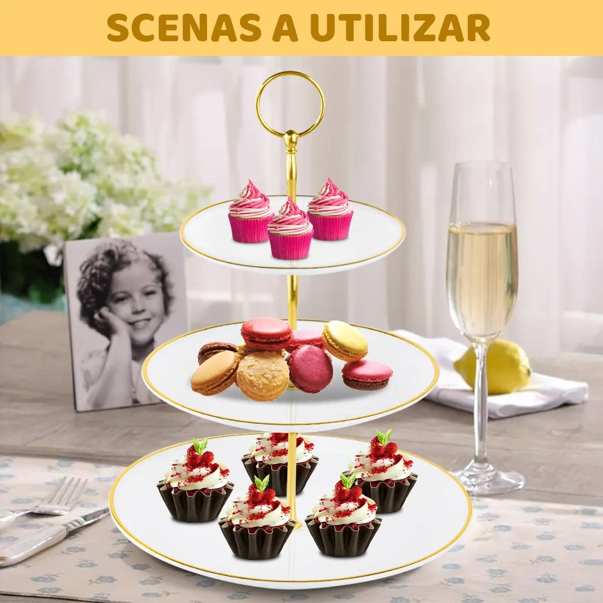 Kit for Base for Cupcake and Dessert Sweet Table Display