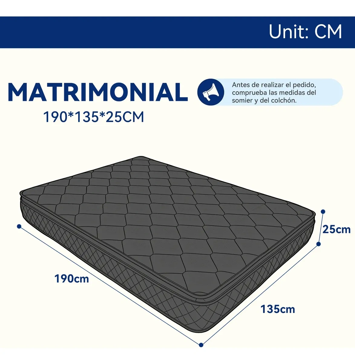 Safouns® 25cm Gel Memory Foam Double Mattress in Box