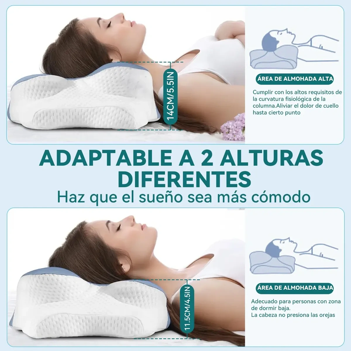 Memory Foam Orthopedic Ergonomic Cervical Comfort Pillow