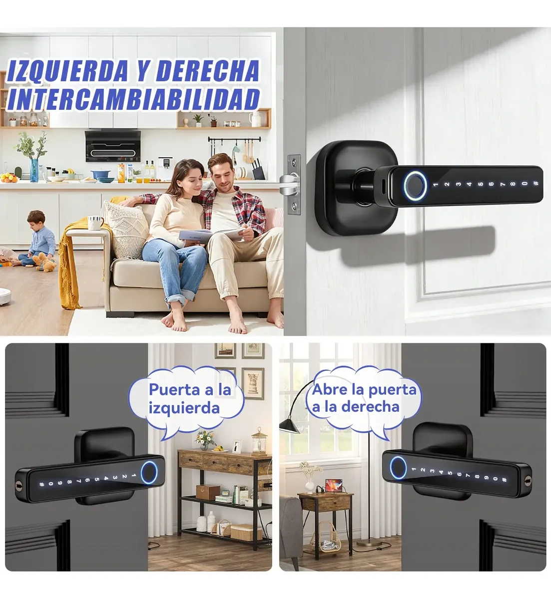 4in1 Smart Lock Fingerprint Lock