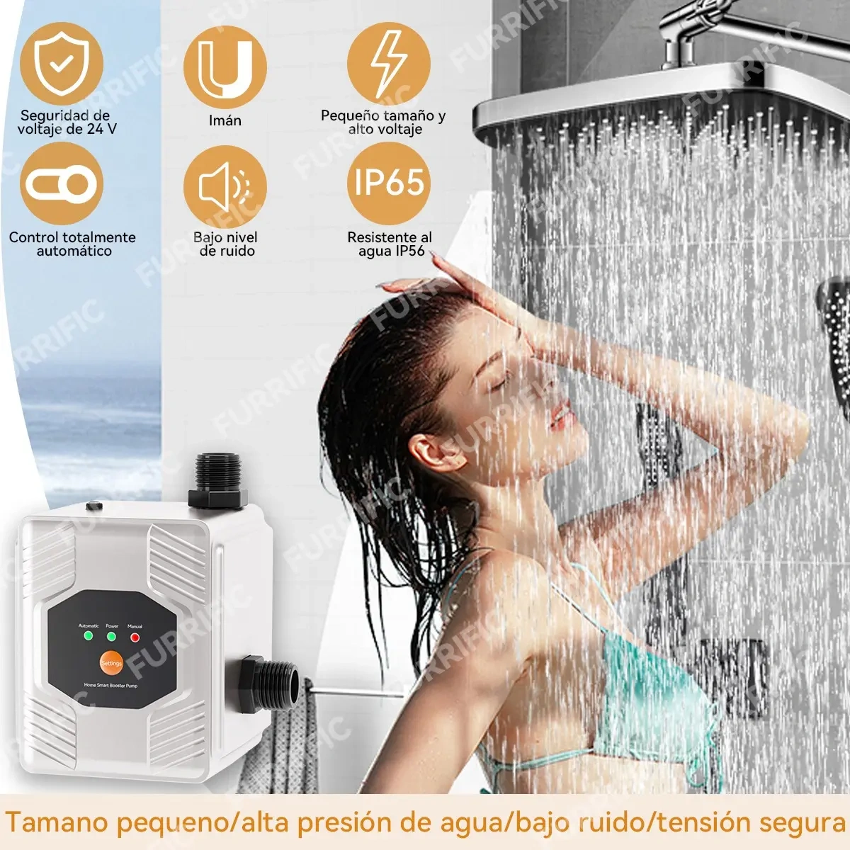 Water Pressurizing Pump 35l/min Automatic + Manual 24v