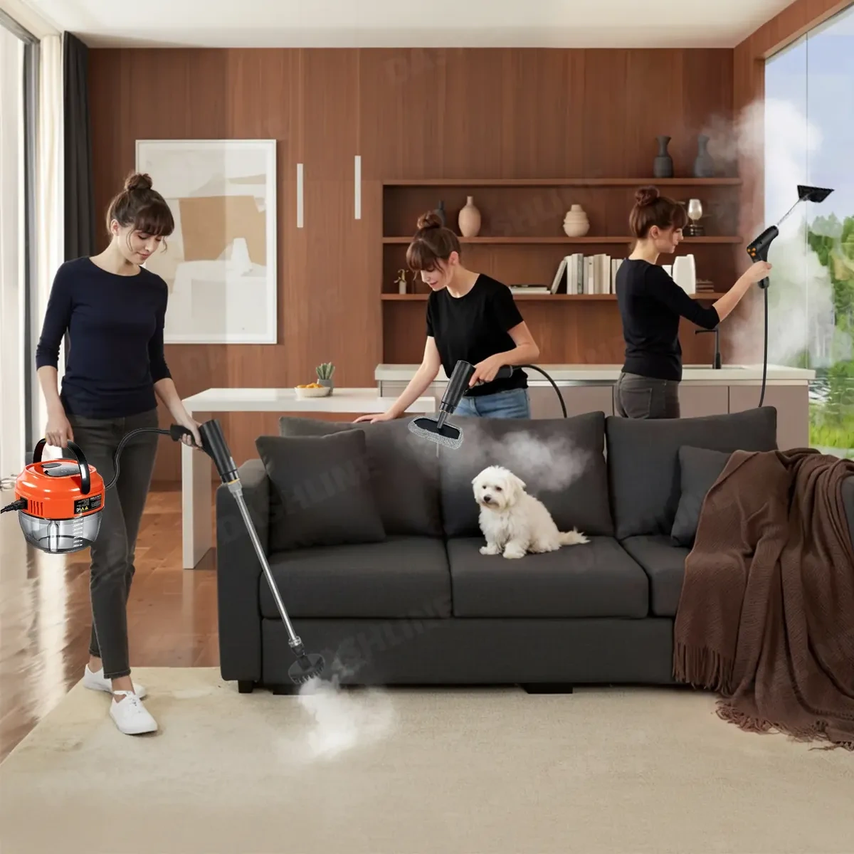 2800w High Temperature Pressurized Steam Cleaner