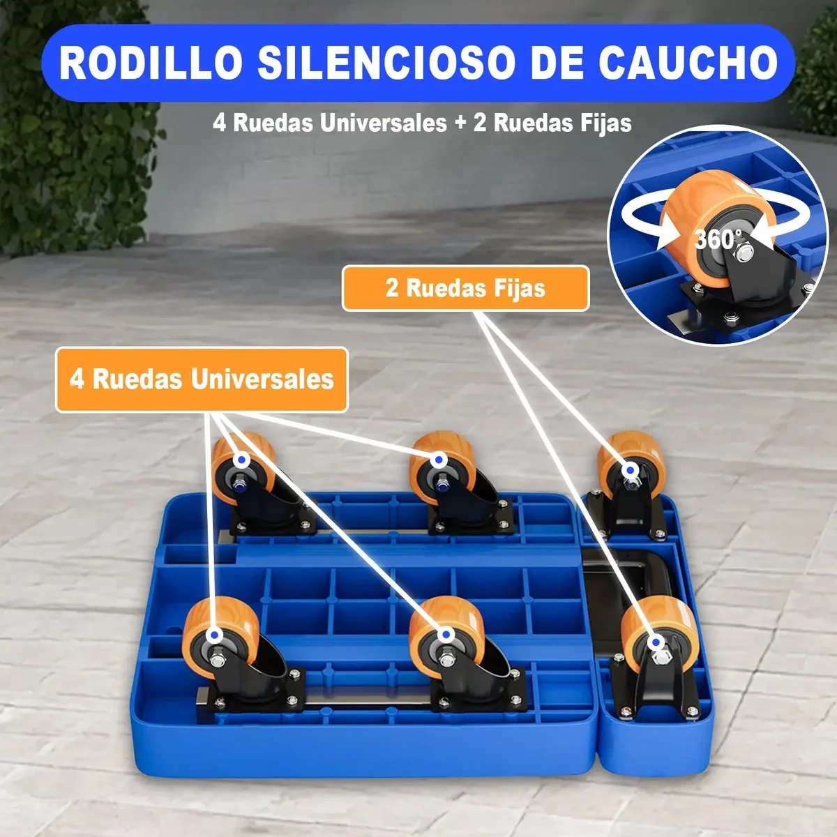 Foldable and Retractable Portable Cart, 200 Kg Capacity