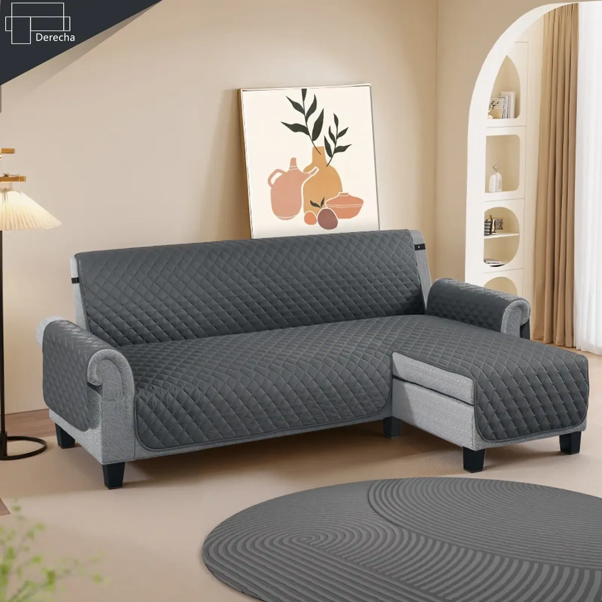 Protector Covers Living Room High Quality L-Shaped Sofa Cover