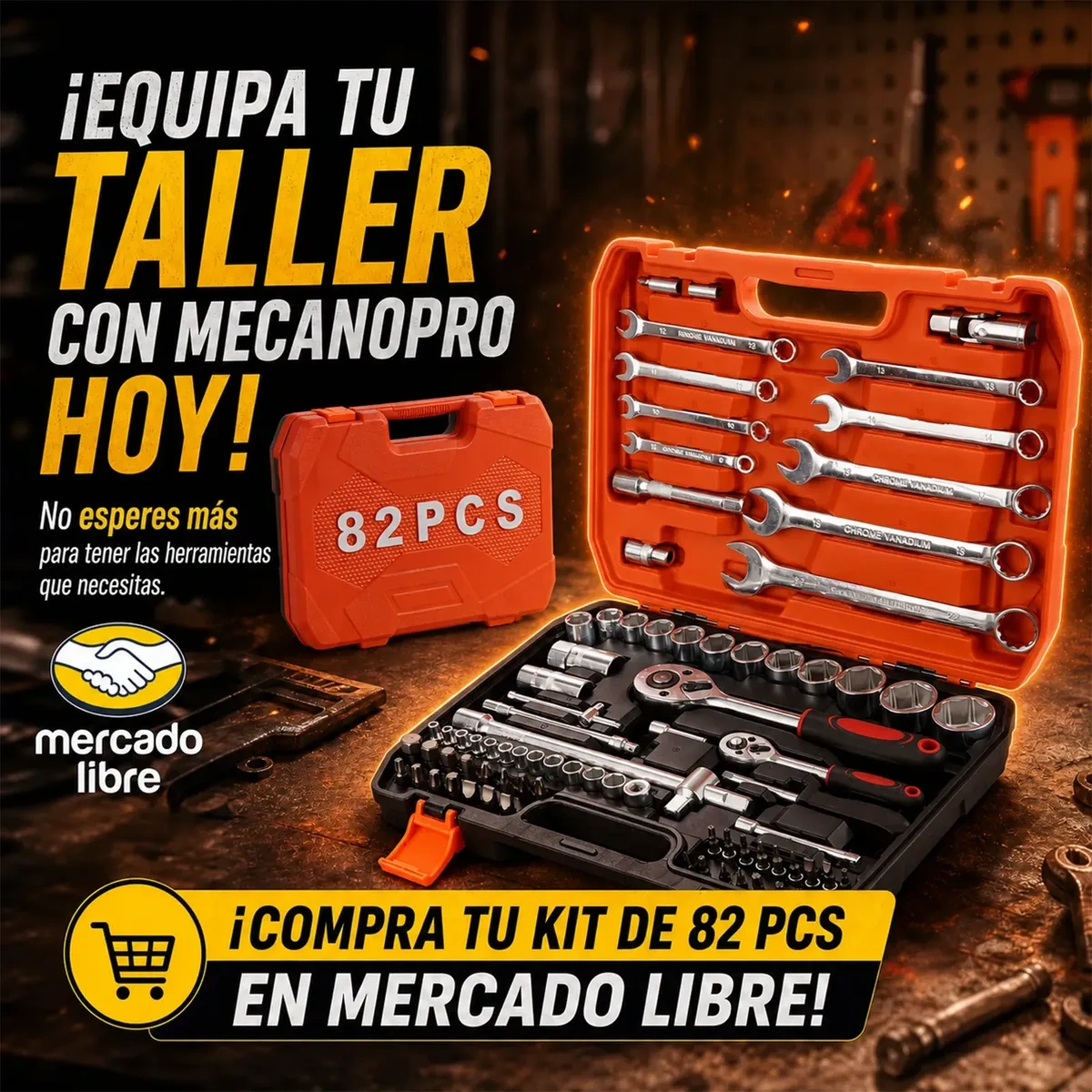 Mecanopro® Mechanical Repair Tool Kit Set 82 Pcs
