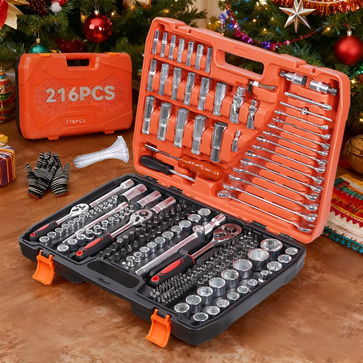 Mecanopro® Mechanical Repair Tool Kit Set 216 Pcs