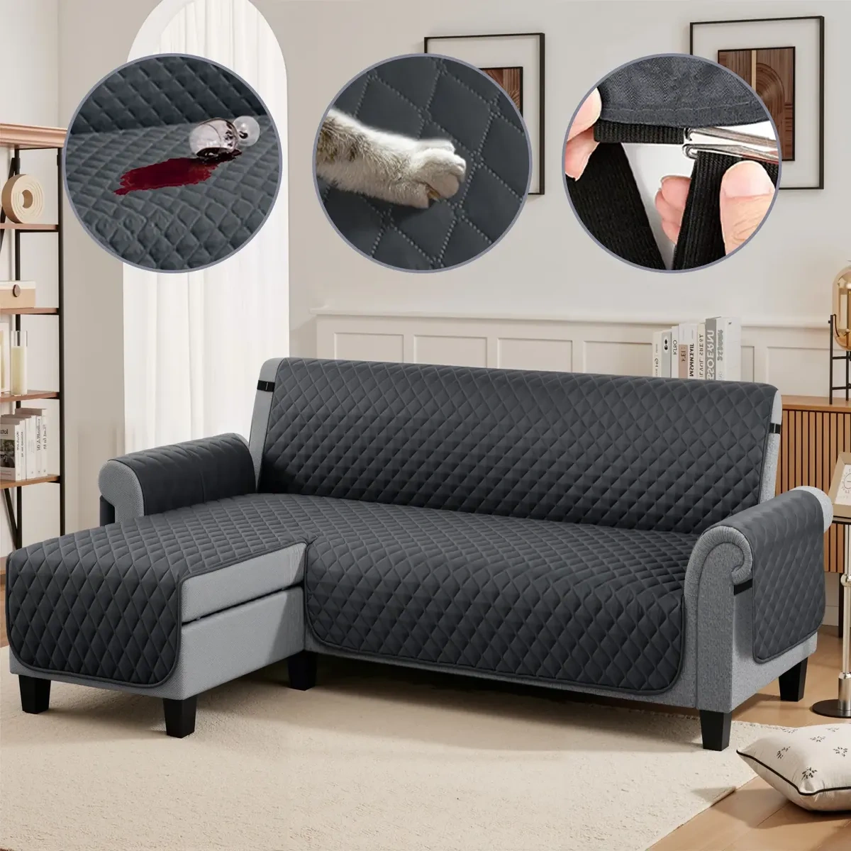 Protector Covers Living Room High Quality L-Shaped Sofa Cover