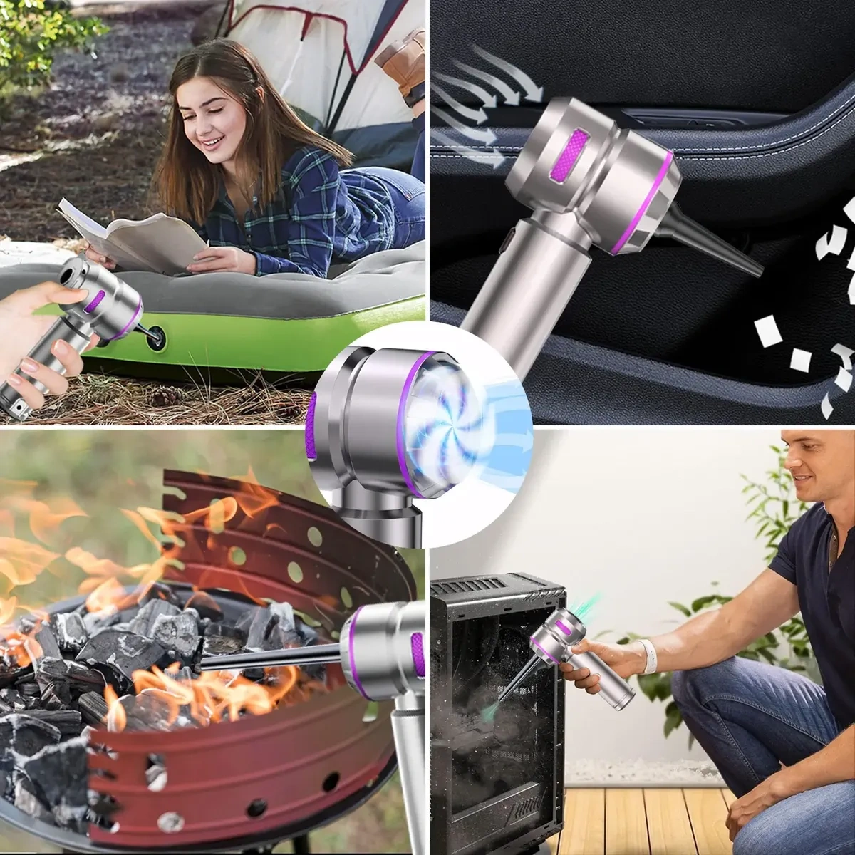 4in1 Wireless Portable Handheld Vacuum Cleaner for Car and Home